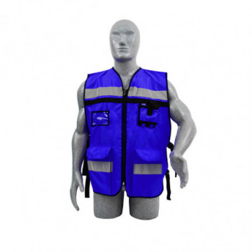 Safety vest for supervisor royal blue