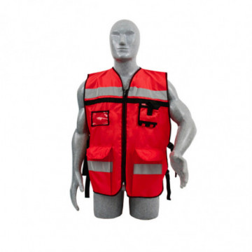 Safety vest for supervisor red