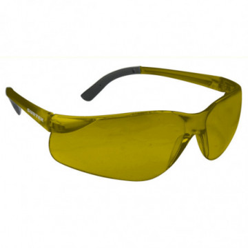 Panoramic amber safety glasses