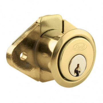 Furniture lock21 glossy brass