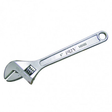 6" chrome adjustable wrench