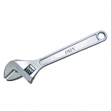 8" chrome adjustable wrench