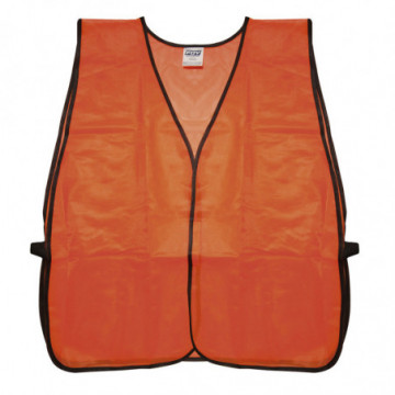 Daytime use orange mesh safety vest