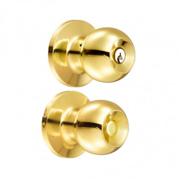 Bright brass ball knob