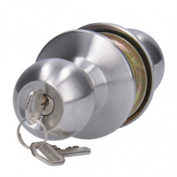 Cylindrical stainless steel ball-type inlet knob