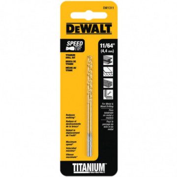 DW1311 11/64" Titanium Speed Tip Drill Bit