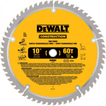 DW3106 10" Construction Miter/Table Saw Blades