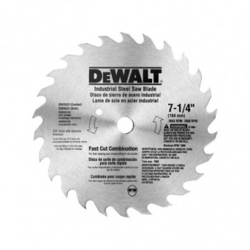DW3323 7 1/4" 26T Steel Fast Cut Blade