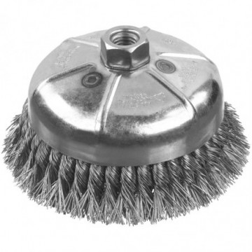 DW49157 3" x 5/8"-11 XP .020 Carbon Knot Wire Cup Brush