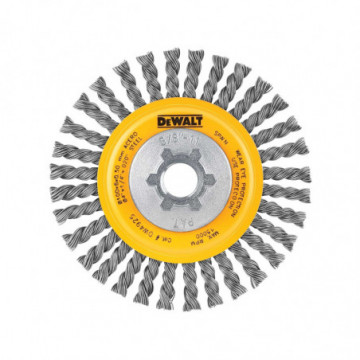 DW4925B 4" x 5/8"-11 HP .020 Carbon Stringer Wire Wheel Bulk