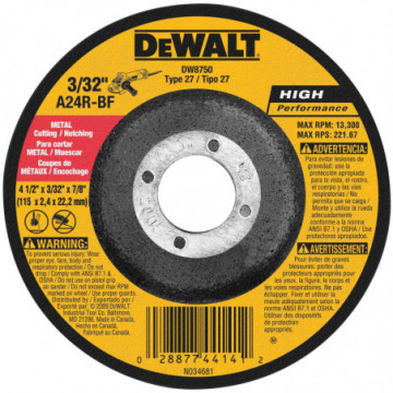 DW8750 High-Performance Cutting and Notching Wheels