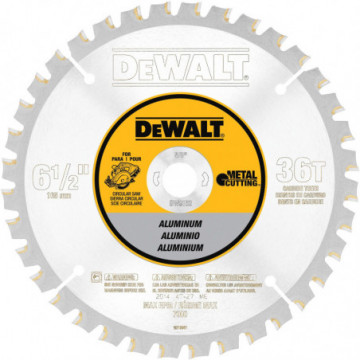 DW9152 6-1/2" 36T Aluminum Cutting Saw Blade 5/8" Arbor