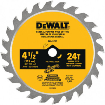 DWA412TCT 4-1/2 in Circular Saw Blade