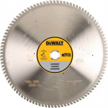 DWA7889 14" 100T Aluminum Cutting Saw Blade 1" Arbor