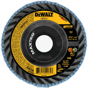 DWA8351TR HP MAXTRIM Trimmable Backer Flap Disc