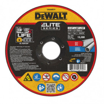 DWA8951F DEWALT ELITE SERIES Cutting Wheels