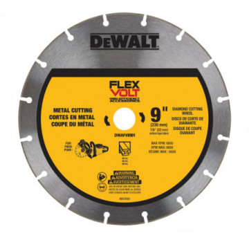DWAFV8901 FLEXVOLT 9 in. Metal Cutting Diamond Wheel