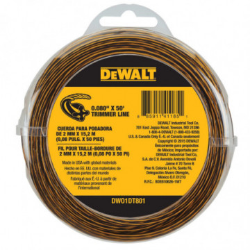 DWO1DT801 0.080 in x 50 ft Trimmer Line
