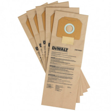 DWV9401 Paper Bag (5 Pack) for DEWALT Dust Extractors