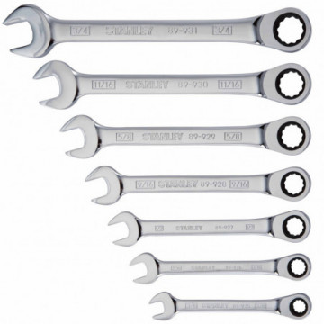 94-542W 007PC RACHETING COMB. WRENCH SET SAE