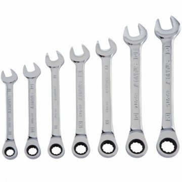 94-543W 007PC RACHETING COMB. WRENCH SET MM