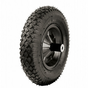 14" 2-ply pneumatic tire with wheelbarrow rim