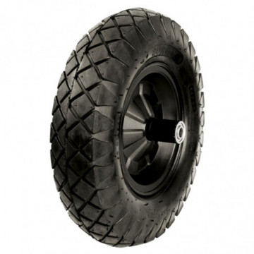 14" 4-ply reinforced pneumatic tire with wheelbarrow rim
