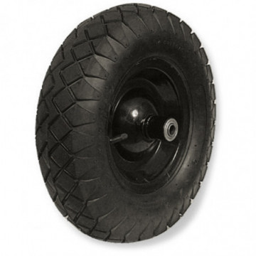 16" polyurethane tire with wheelbarrow rim