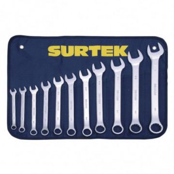 Set of 11 Satin Inch Combination Wrenches