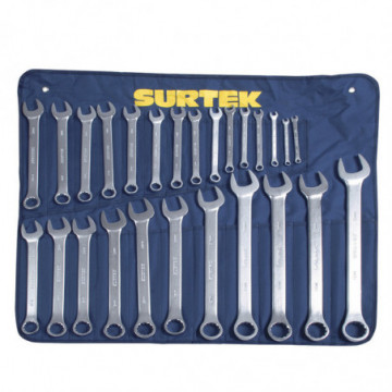 Set of 26 Metric Satin Combination Wrenches