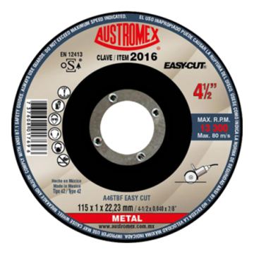 2016 Cut-Off Disc 4-1/2 x...