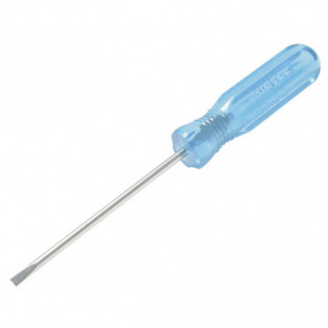 1/8" x 2-1/2" miniature blue round bar cabinet screwdriver