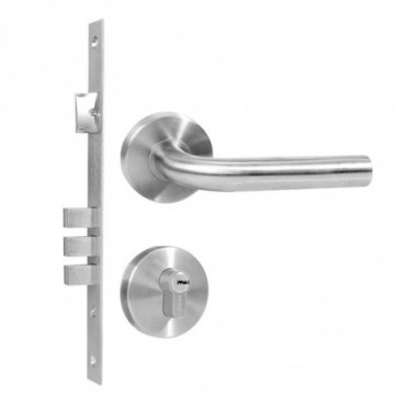 Stainless steel mortise mechanism for Calabria butterfly key entry lock