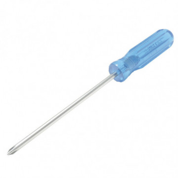 No. 2 1/4" x 4" phillips blue round bar screwdriver