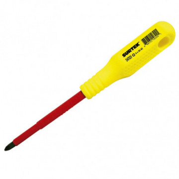 Screwdriver for 1000 V round bar Phillips point No. 2 x 4"