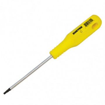 Yellow round bar screwdriver torx tip T10