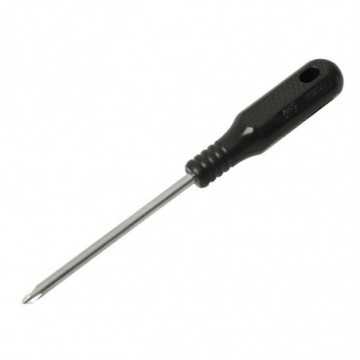 Black round bar screwdriver No. 1 3/16" x 3" phillips tip