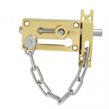 Shiny brass chain rim pin