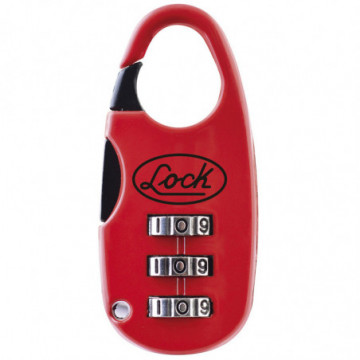 Digital combination lock 20 mm red