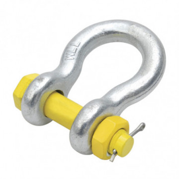 Forged steel shackle with 5/8" key