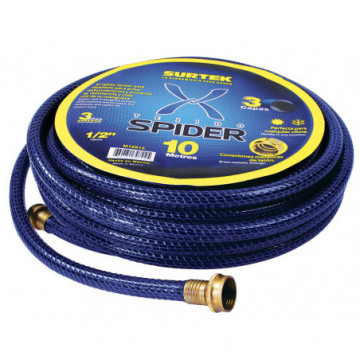 Spider hose 1/2" armed with metal connector 15m
