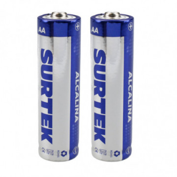 Surtek AA alkaline battery with 2 pieces