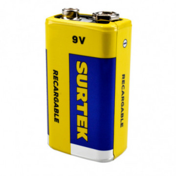 Surtek 9V rechargeable battery