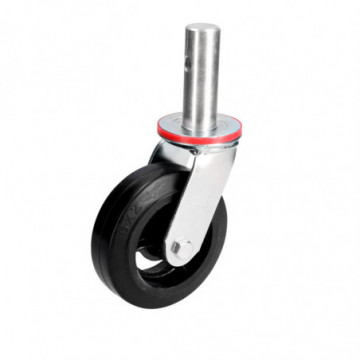 6" rubber caster for scaffolding