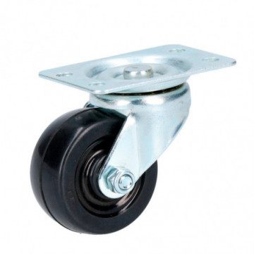 2" swivel rubber caster without brake