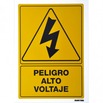 Sign" Danger high voltage"