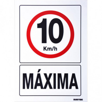 Sign" 10 Km/h Maximum"