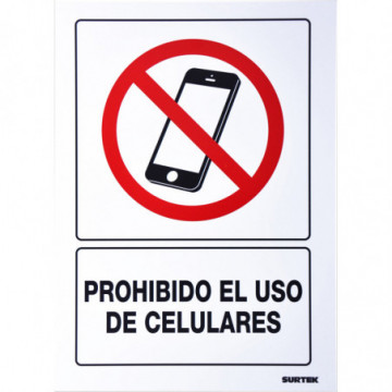 Cellular use prohibited sign