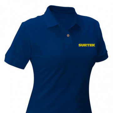 Women's blue Surtek polo shirt size CH