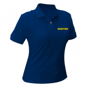 Women's blue Surtek polo shirt size M